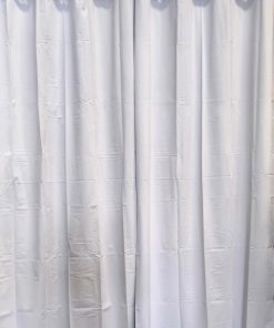 Cortina Black Out blanca y gris 140 x240 Cms.
