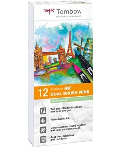 ROTULADOR TOMBOW ABT-12P-2 PASTEL ESTUCHE 12 UDS