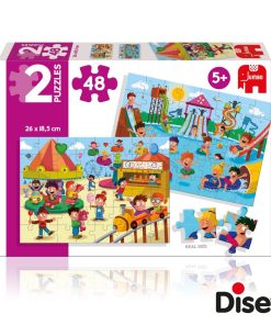 PUZZLE 2X48 PZAS JUMBO 69983 ATRACCIONES