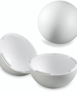 BOLA DE POREXPAN 25 CM 2 MITADES