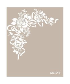 PLANTILLA STENCIL CADENCE AS518 ESQUINA ROSAS 21X30 CM