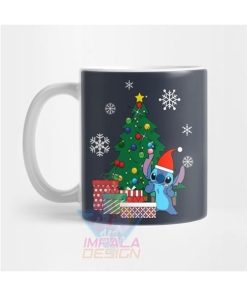 Taza Stitch Navidad Disney Lilo Cerámica Ohana
