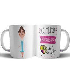 Taza Cerámica Psicopedagoga Mejor Del Mundo Psicopedagogía