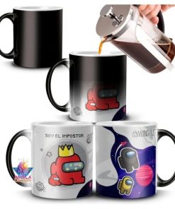 Taza Mágica Among Us Cerámica Videojuego Impostor Mod 02