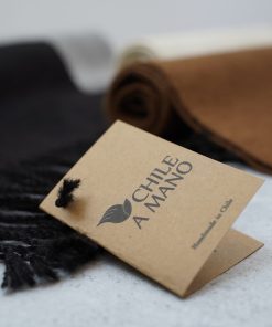 Bufanda de alpaca – negro natural