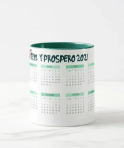 Calendario 2021 taza personalizada un regalo único