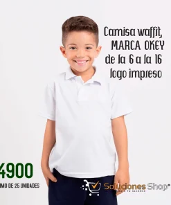 Camisa Waffit MARCA OKEY – Uniforme Escolar