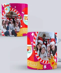 Tazas navideñas en oferta 3×2 | Diseño con foto Personalizada con Santa