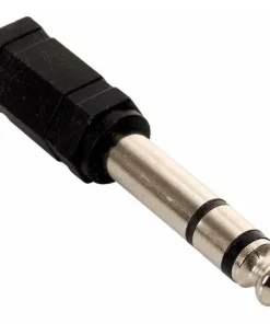 Conector Unión Plug 6.3mm Macho-Hembra
