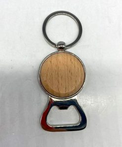 LLAVERO METAL BAMBU DESTAPADOR REDONDO
