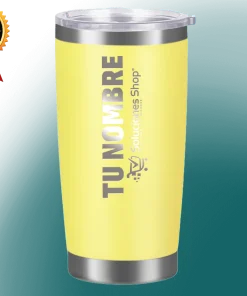 Tumbler Cónico Amarillo 20 oz Grabado Láser | Elegancia y Rendimiento | Soluciones Shop® Costa Rica