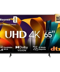 Televisor Hisense Smart TV 65″ 4K UHD 65A6NV VIDAA Voice, HDR10, Dolby Vision, WiFi 5 GHz y Bluetooth