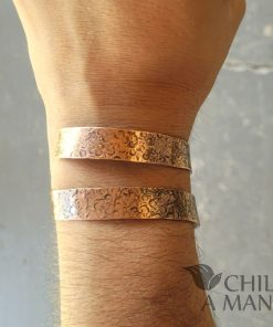 Pulsera de cobre para unisex, espiral